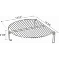 thumbnail image 2 of Onlyfire Stainless Steel Grill Expander Cooking Grate Fits for Charcoal Kettle Grills like ,  and Ceramic Grills like Large Big Green Egg, Kamado Joe Classic, Pit Boss, Louisiana, 2 of 6