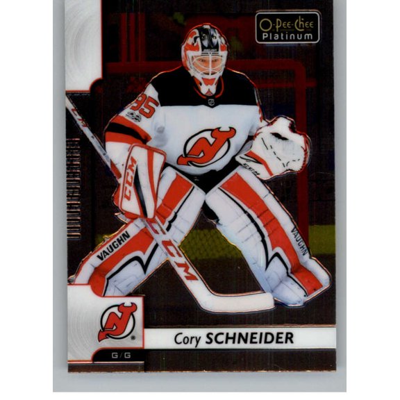 Collectible 2017-18 O-Pee-Chee Platinum #86 Cory Schneider NJ Devils NHL Hockey Trading Card