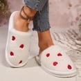 thumbnail image 5 of Wensltd Winter Slippers for Women Wide Width Comfortable Printing House Slippers Indoor and Outdoor, 5 of 5