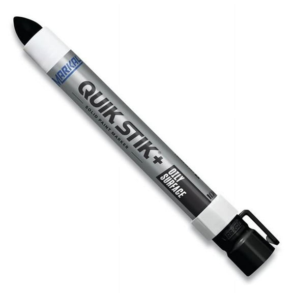Markal Solid Paint Marker, 6 in L, Black, Paint 28883G