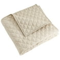 thumbnail image 4 of Levtex Home - Austin - Throw - Diamond Quilted - natural - Quilt (50x60in.) and Sham 50x60in. - Linen/Cotton, 4 of 4