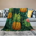 thumbnail image 2 of ONETECH Pineapple Blanket Pineapple Throw Blanket Gifts for Girls Boys Pineapple Lovers Woman Comfort Soft Warm Plush Flannel Blanket Decor for Couch Sofa Bed, 2 of 6