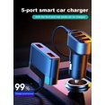 thumbnail image 2 of Bsvklp Adaptador Cargador Coche 5 en 1 5 Puertos USB Cargador Rápido Coche 5V 6.2A para IPad Tablet, 2 of 9
