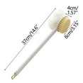 thumbnail image 3 of Qnjujn Bath Brush, Long Handle Back Scrubber with Soft Nylon Bristles & Bath Ball, Exfoliating Shower Brush with Hanging Loop, PP+TPR Body Wash Brush for Shoulders Back Feet Bathroom Accessories, 3 of 5
