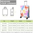 thumbnail image 4 of Stretch Luggage Cover M(22-24in)– Elastic Travel Suitcase Protector with Handle Openings & Bottom Closure, Washable Polyester Spandex Suitcases Cover, Floral Flowers Print, 4 of 5