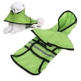 thumbnail image 4 of Dog Raincoat, Dog Rain Jacket Beautiful Reflective Breathable  For Pet Dogs Shiny Green L, 4 of 8