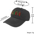 thumbnail image 4 of Baseball Cap for Women Men Embroidery Adjustable Washed Distressed Trucker Hat, 4 of 5