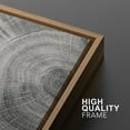thumbnail image 4 of PixonSign Framed Wall Art Set Wood Tree Rings Art Nature Abstract Artwork Wilderness Farmhouse/Country Canvas Print Vintage Neutral Wall Decor for Room, Entryway - 16"x24"x2 Panels Natural, 4 of 5