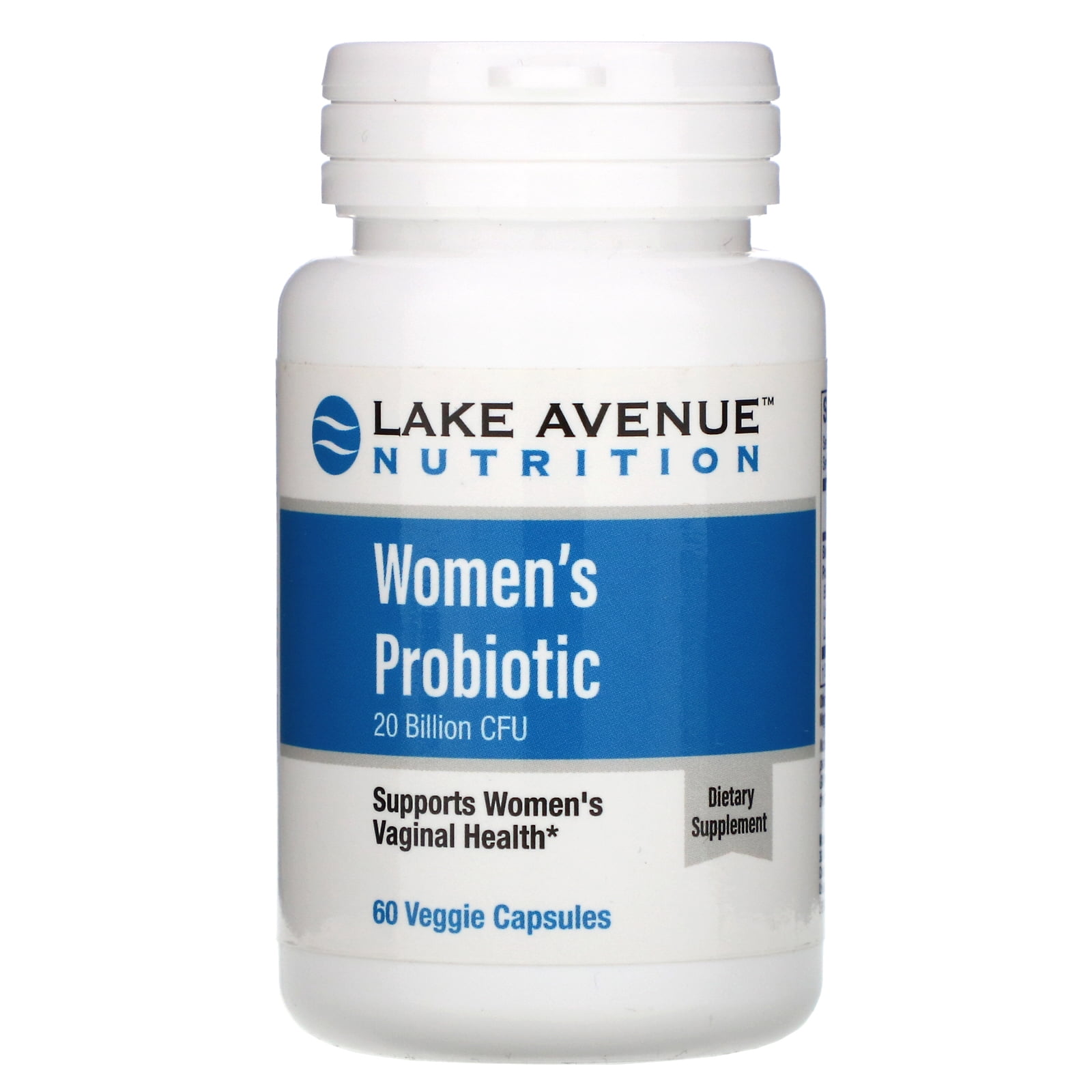 Lake Avenue Lake Avenue Nutrition, Women's Probiotics, 20 Billion CFU, 60 Veggie Capsules