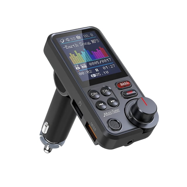 Transmisor Xtellar Bluetooth Fm Inalámbrico Para Auto Color Negro