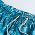 thumbnail image 4 of Mens Shorts Mid Waist Wide Leg Boxer Shorts Drawstring Elastic Gradient Color Plaid Summer Beach Swim Trunks Shorts Men, 4 of 7