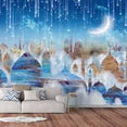 thumbnail image 2 of Idea4wall 6pcs Dream Castle Peel and Stick Wallpaper Removable Wall Murals Large Wall Stickers for Home Decoration, 100"x24", 2 of 5