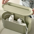thumbnail image 3 of Cable Management Box Storage Box Desktop Wire and Cable Organizer Box, 3 of 9
