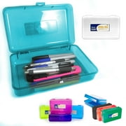 Plastic Pencil Box Case Kids School Office Supplies New Pen Art Craft Organizer