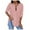 Pink, variant on Jiyugala Women's Button Down Shirts Loose Casual Tops