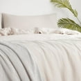 thumbnail image 2 of Byourbed Dark Sky Reserve® - Bamboo Linen Oversized Duvet Cover - Portugal Made - Creamy Beige Queen, 2 of 4