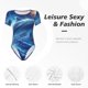 thumbnail image 4 of Fotbe Beautiful Ocean Dolphin Body de Mujer con Cuello Redondo y Mangas Cortas, Sin Mangas Ajustado, Suave, Cómodo y Básico-XX-Large, 4 of 7