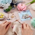 thumbnail image 3 of 24 Pcs Enamel Cat Stitch Markers Enamel Alloy Crochet Stitch Marker Charms Removable Locking Stitch Marker, 3 of 9