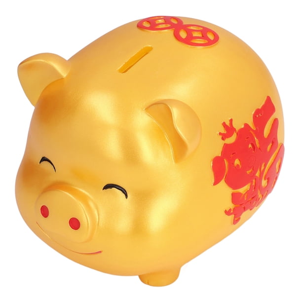 Alcancía para niños, alcancía con forma de cerdito, bonita caja para guardar monedas, funcionalidad de alta precisión