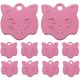 thumbnail image 1 of KAKOWELY 10 etiquetas con forma de cabeza de gato para identificación de perro, adorables etiquetas con nombre para mascotas, dijes para collar de mascota, 1 of 5