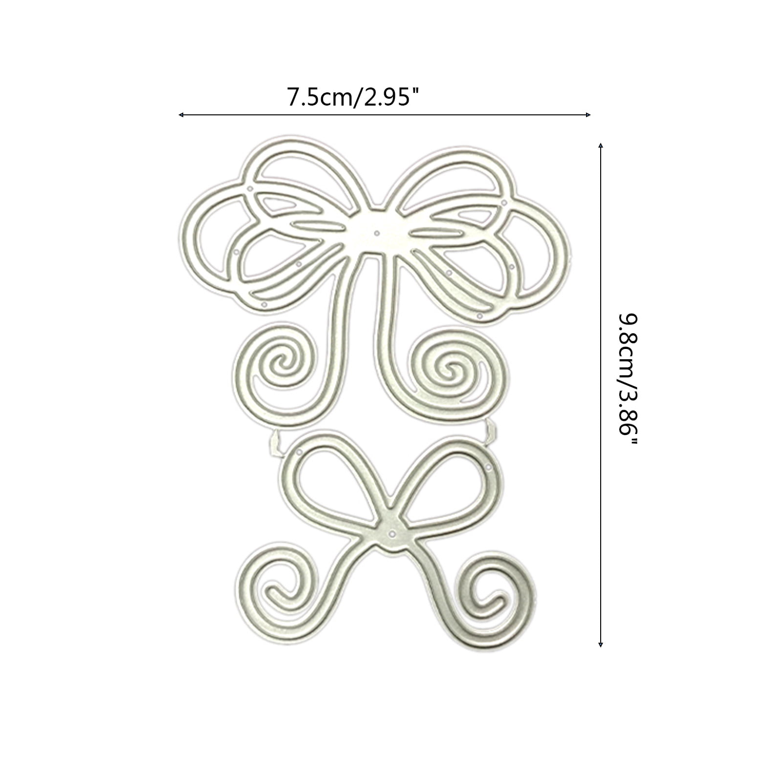Love Bow-Knot DIY Crafts Template Paper Cards Cutting Dies Cut Stencils for DIY Embossing Card Making Book Tags Decorative Paper Dies Scrapbooking B Metal Cutting Die Cuts 