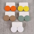 thumbnail image 5 of Bright Color Round Acrylic Soft Clay Disc Buckle Stud Earrings for Women Jewelry, 5 of 9