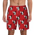 thumbnail image 2 of Goofa Bulldog Red Printed Men's Swim Trunks Board Shorts Quick Dry Mens Swimming Trunks with Compression Liner,Breathable Fit Hawaii Beach Shorts-XX-Large, 2 of 9