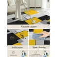 thumbnail image 5 of Yellow Black Patchwork Area Rug for Bedroom 3x5 Ft Abstract Retro Art Super Soft fuzzy Throw Rug Non-Slip Fluffy Plush Indoor Floor Carpet for Living Room Nursery Home Decor, 5 of 8