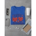 thumbnail image 3 of Smartprints Mens Graphic Tee - Happy Valentine's Day Hearts - Regular Fit 100% Cotton, 3 of 4