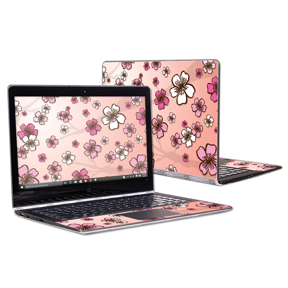 Skin Decal Wrap for Lenovo Yoga 900 13.3" Screen Blue Flowers Walmart