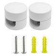 thumbnail image 1 of Clips en Aluminium Robustes pour Gestion Sécurisée des Fils avec Vis et Bouchons Muraux 2 Pcs, 1 of 7