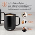 thumbnail image 5 of Taza inteligente con control de temperatura Ember 2, 10 oz, taza de café calentada controlada por aplicación con duración de batería de 80 minutos y diseño mejorado, negro, 5 of 5