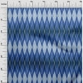 thumbnail image 2 of oneOone Cotton Poplin Twill Blue Fabric Argyle Check Quilting Supplies Print Sewing Fabric By The Yard 56 Inch Wide, 2 of 4