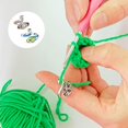 thumbnail image 4 of GFDYREE 12 Pcs Anneaux de Boucle de Crochet pour Doigts, Ensemble d'Anneaux de Boucle de Tricot Réglables, Guide de Fil Métallique Ouvert, Supports de Doigts, Anneau de Tension pour Guide de Fil de Doigt Tricot Plus Rapide, 4 of 7
