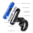 thumbnail image 1 of Bicicleta luz trasera bicicleta USB recargable impermeable LED lámpara de advertencia azul JShteea Accesorios para bicicletas, 1 of 9