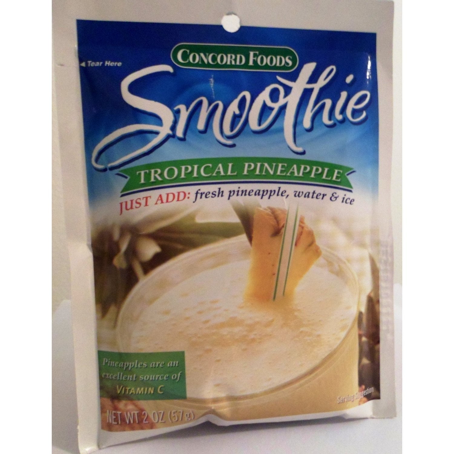Concord Pineapple Smoothie Mix, 2 Oz (Pack of 12)