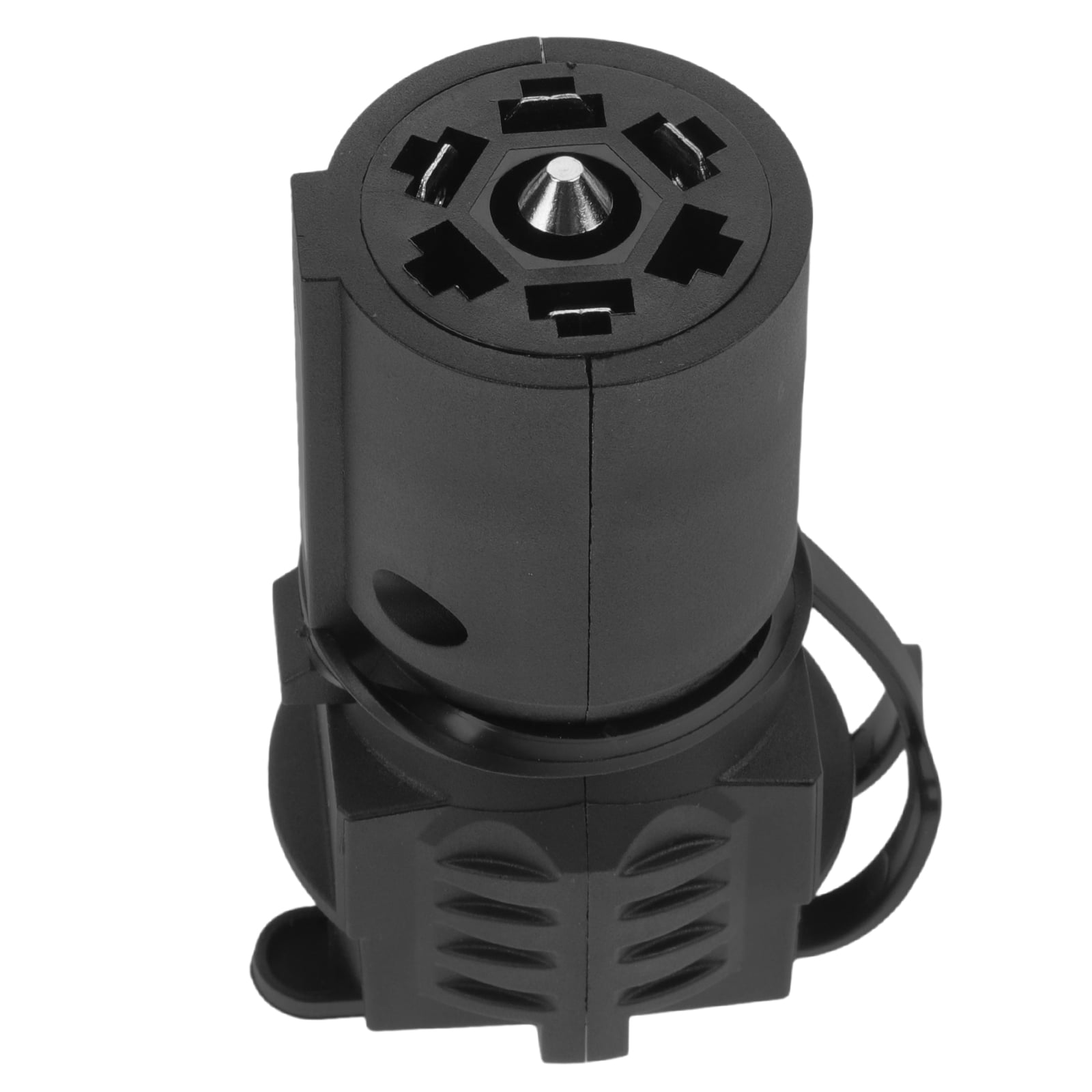 7-Way To 5-Way Trailer Wiring Adapter - Spiral Coil Design For Boat Trailers, Brass Terminals, Plug & Play