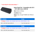 thumbnail image 2 of Brake Pedal Pad - Compatible with 2015 - 2019 GMC Sierra 2500 HD - AC Delco, 2 of 2