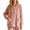 Orange, variant on Womens Plush Fleece Cardigan Button Down 3D Floral Textured Warm Lounge Outerwear