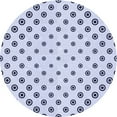 thumbnail image 1 of Ahgly Company Machine Washable Indoor Round Transitional Lavender Blue Area Rugs, 3' Round, 1 of 7