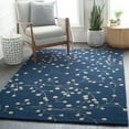 thumbnail image 3 of Mark&Day Wool Rugs, 5x8 Le Havre Cottage Navy Area Rug, Blue Cream Carpet for Living Room, Bedroom or Kitchen (5' x 8'), 3 of 9