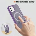 thumbnail image 5 of Allytechgroup Anti-Scratch Aluminum Hard Shell Rugged Cell Phone Case with 1 x Phone Case for Apple iPhone 13, Purple, 5 of 6