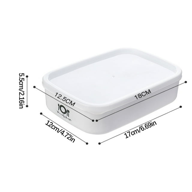 Refrigerator Fruit Preservation Box Refrigerator Special Storage Box Microwave Oven Heating Lunch Box Plastic Rectangular Lunch Box
