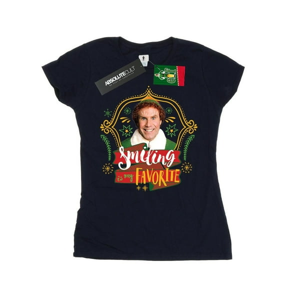 Elf Womens Buddy Smiling Cotton T-Shirt