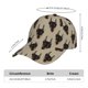 thumbnail image 2 of Fotbe Cute Black Dog Gorro Clásico de Béisbol, Gorra Ajustable con Broche Snapback, Gorro de Exterior de Algodón Suave, 2 of 6
