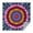 Colorful Tie Dye, variant on Blue White Tie Dye Mandala Pattern Square Tablecloth,Waterproof Square Table Cover,Wipeable Spillproof Washable Table Cover for Home Kitchen Party Decor 42"X42"(107x107cm)