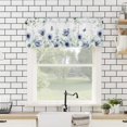 thumbnail image 3 of Eucalyptus Kitchen Curtains Valances Bathroom Valances for Windows Watercolor Plant Leaves Sage Green Window Treatment Short Topper Valances Rod Pocket Window Valance for Bedroom, 54"x18", 3 of 5