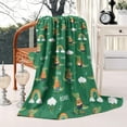 thumbnail image 2 of Green Crocodile Rainbow Pattern Blanket,Comfortable Soft Lamb Wool Throw Blanket,All Season,Warm Lightweight Blankets for Sofa Bed Couch Living Room Chair,50"x60", 2 of 4