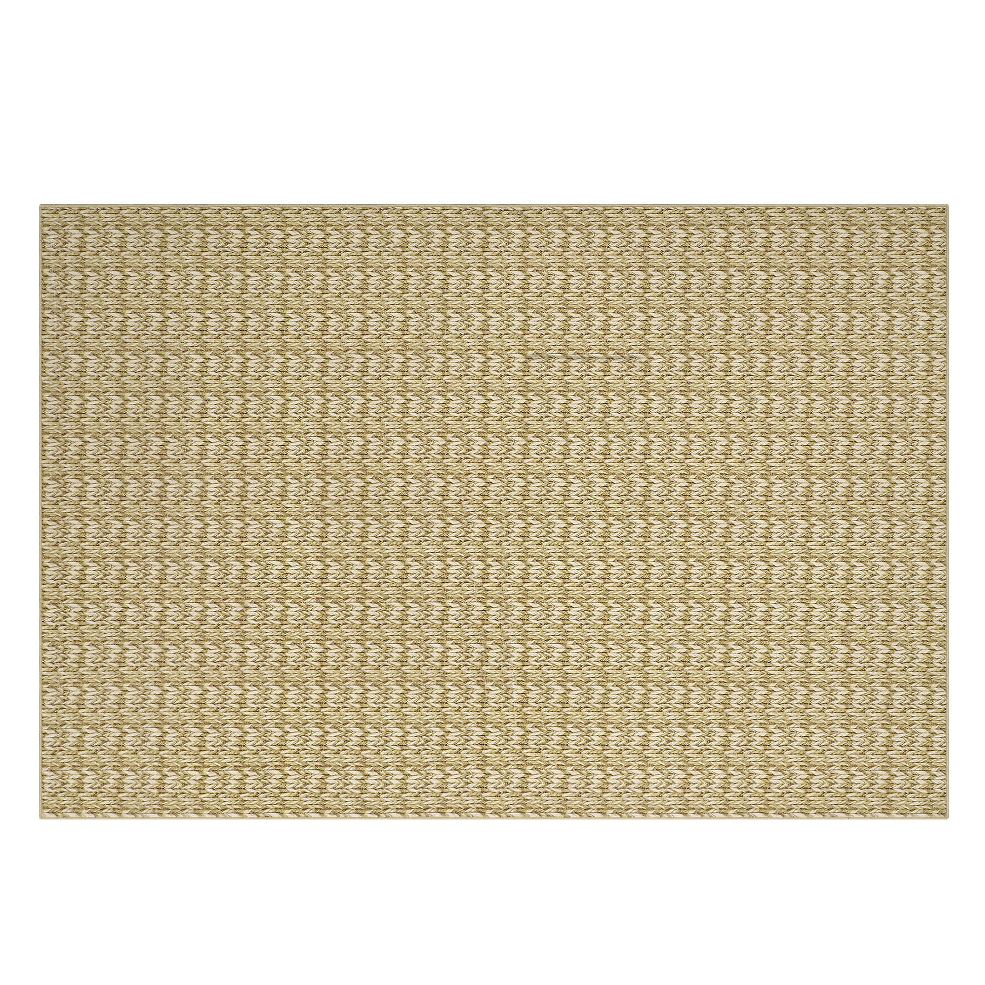 Garvee 8'x10' Washable Area Rug Braided Print Rug Non-Shedding Stain-Resistant Area Rugs for Dining Room Home Office, Camel