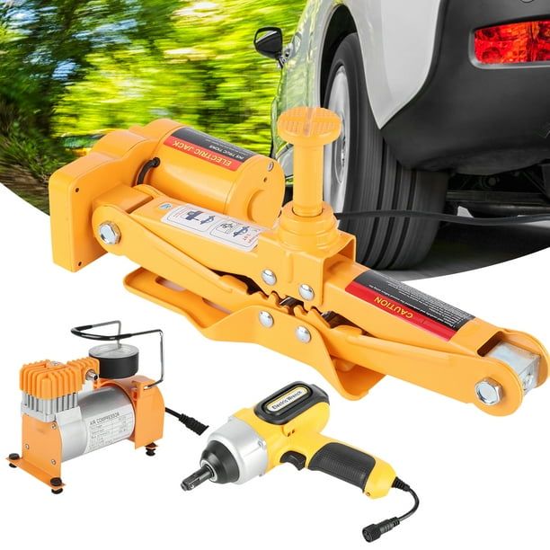 ACOUTO Electric Jack,3 Ton Jack,3 Ton Electric Jack 16.5in Lifting with  Electric Impact Wrench Air Pump Set for Tire Replace Repair - Walmart.com -  Walmart.com